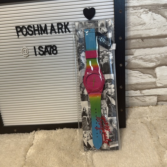 GUESS Casual Lifestyle Pink Rainbow Watch - Picture 9 of 9